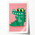 Children’s Wall Decor – Playful Crocodile Illustration for Kids