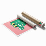 Children’s Wall Decor – Playful Crocodile Illustration for Kids
