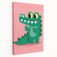 Children’s Wall Decor – Playful Crocodile Illustration for Kids