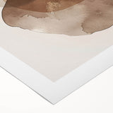 Framed Dining Room Prints – Earthy Brown and Beige Abstract Art