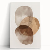 Framed Dining Room Prints – Earthy Brown and Beige Abstract Art