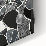 Modern Abstract Mosaic Living Room Wall Art - Large Canvas Print