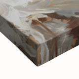 Abstract figurative stretched canvas art displaying vibrant colors and intricate patterns, ideal for modern home decor or gallery display, showcasing artistic depth and creativity.