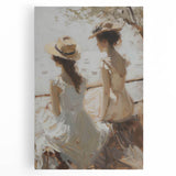 Vibrant abstract figurative stretched canvas artwork showcasing bold colors and dynamic shapes, perfect for modern home decor and artistic expression.