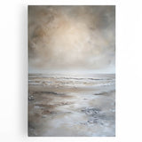 Abstract landscape wall art printed on stretched canvas, showcasing vibrant colors and fluid shapes, perfect for modern home decor. Ideal for adding artistic flair to living spaces.