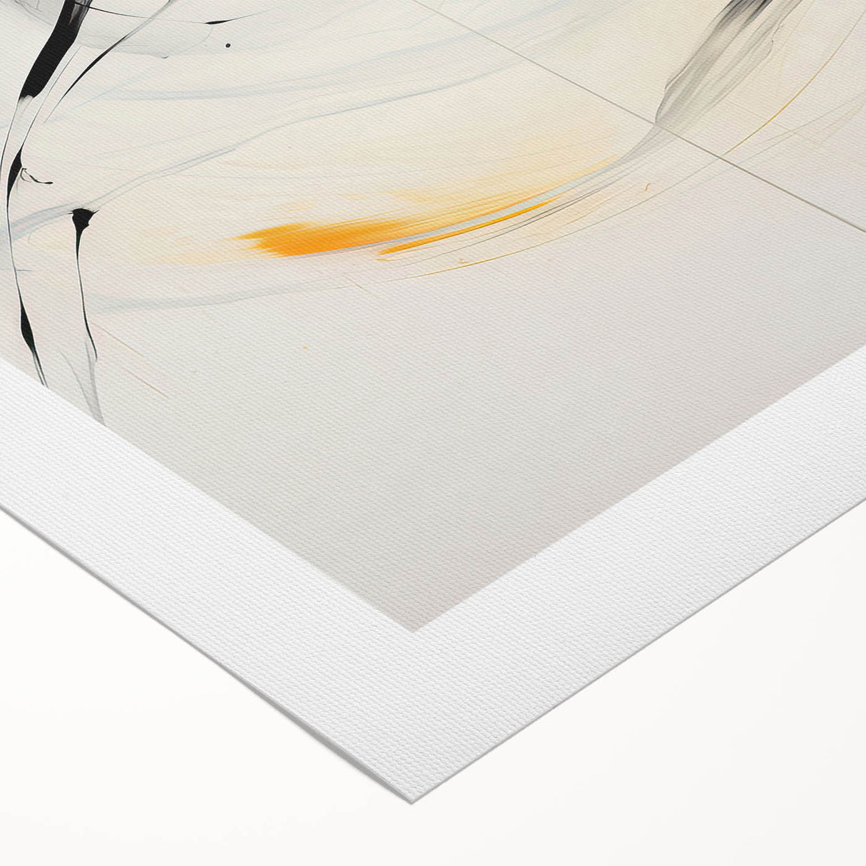 Abstract minimalist wall art design on rolled canvas, showcasing soft pastel colors and geometric shapes, ideal for modern home decor, packaged securely in a cardboard tube.