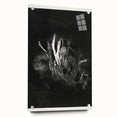 Moody Black & White Expressionist Wall Art - Abstract Tree Design