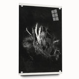 Moody Black & White Expressionist Wall Art - Abstract Tree Design