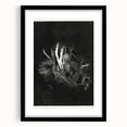 Moody Black & White Expressionist Wall Art - Abstract Tree Design