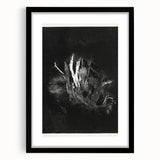 Moody Black & White Expressionist Wall Art - Abstract Tree Design