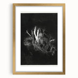 Moody Black & White Expressionist Wall Art - Abstract Tree Design