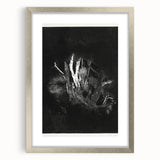 Moody Black & White Expressionist Wall Art - Abstract Tree Design