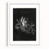 Moody Black & White Expressionist Wall Art - Abstract Tree Design