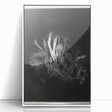 Moody Black & White Expressionist Wall Art - Abstract Tree Design