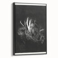 Moody Black & White Expressionist Wall Art - Abstract Tree Design