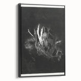 Moody Black & White Expressionist Wall Art - Abstract Tree Design