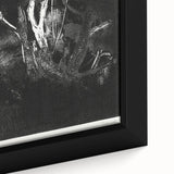 Moody Black & White Expressionist Wall Art - Abstract Tree Design