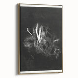Moody Black & White Expressionist Wall Art - Abstract Tree Design