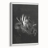Moody Black & White Expressionist Wall Art - Abstract Tree Design