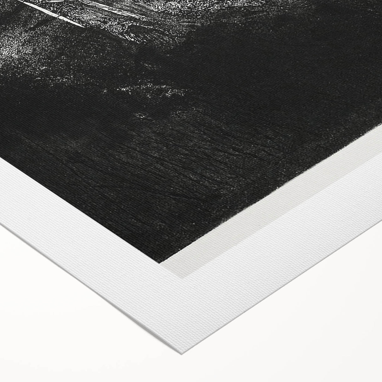 Moody Black & White Expressionist Wall Art - Abstract Tree Design