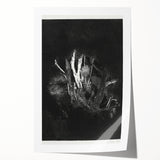 Moody Black & White Expressionist Wall Art - Abstract Tree Design