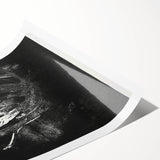 Moody Black & White Expressionist Wall Art - Abstract Tree Design