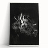 Moody Black & White Expressionist Wall Art - Abstract Tree Design