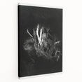 Moody Black & White Expressionist Wall Art - Abstract Tree Design