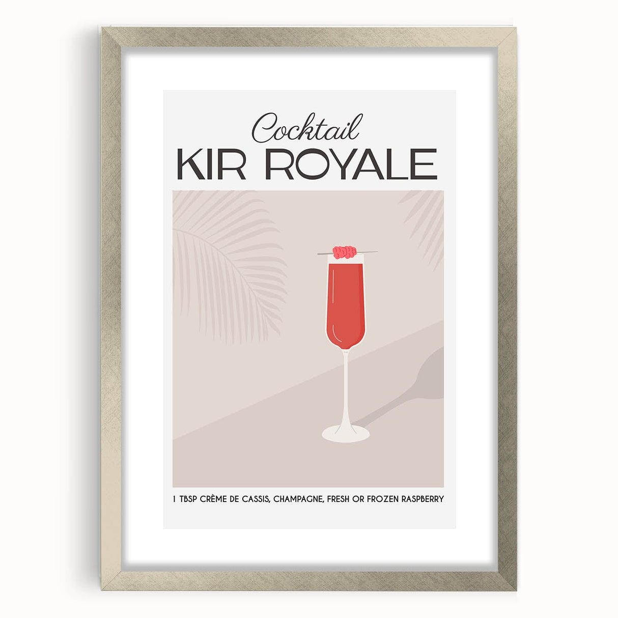 Textured abstract art print in neutral tones, framed in silver, ideal for bedroom wall decor.