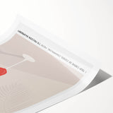 Extra large rolled print featuring line art flowers in black and white, ideal for large living room wall art.