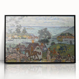 Gloucester Harbor by Prendergast: Colorful Coastal Impressionist Wall Art