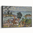 Gloucester Harbor by Prendergast: Colorful Coastal Impressionist Wall Art