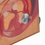 Still Life with Lamp - Warm Modern Wall Art in Red and Orange Tones