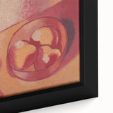 Still Life with Lamp - Warm Modern Wall Art in Red and Orange Tones