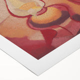 Still Life with Lamp - Warm Modern Wall Art in Red and Orange Tones