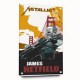 Metallica Retro Wall Art – Vintage James Hetfield Concert Print
