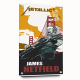 Metallica Retro Wall Art – Vintage James Hetfield Concert Print