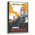 Metallica Retro Wall Art – Vintage James Hetfield Concert Print