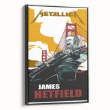 Metallica Retro Wall Art – Vintage James Hetfield Concert Print