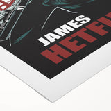 Metallica Retro Wall Art – Vintage James Hetfield Concert Print