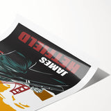 Metallica Retro Wall Art – Vintage James Hetfield Concert Print