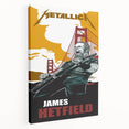 Metallica Retro Wall Art – Vintage James Hetfield Concert Print