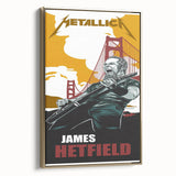 Metallica Retro Wall Art – Vintage James Hetfield Concert Print