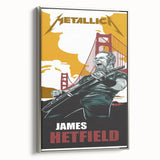 Metallica Retro Wall Art – Vintage James Hetfield Concert Print