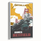 Metallica Retro Wall Art – Vintage James Hetfield Concert Print