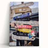 Large black and white stretched canvas depicting a serene autumnal scene, ideal for kitchen wall art or bedroom decor.