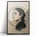 Contemporary Dining Art Pieces – Elegant Black and Beige Portrait