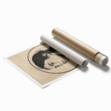 Contemporary Dining Art Pieces – Elegant Black and Beige Portrait