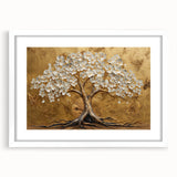 Abstract floral wall art featuring vibrant colors and intricate designs, set in a sleek white frame with a mat, perfect for modern home decor. Ideal for enhancing living spaces with a touch of elegance and creativity.