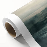 Abstract landscape wall art on rolled canvas, showcasing vibrant colors and dynamic shapes, ideal for modern home decor. Packaged securely in a cardboard tube.